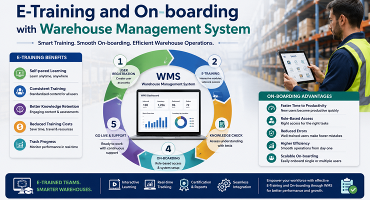  E-Training and On-boarding with Warehouse Management System